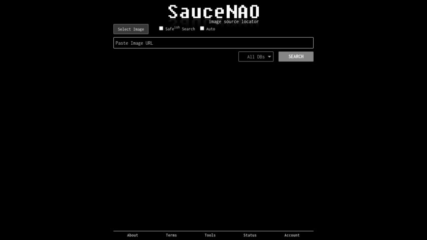 SauceNAO Landing Page