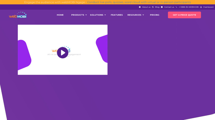 Webmobi Landing Page
