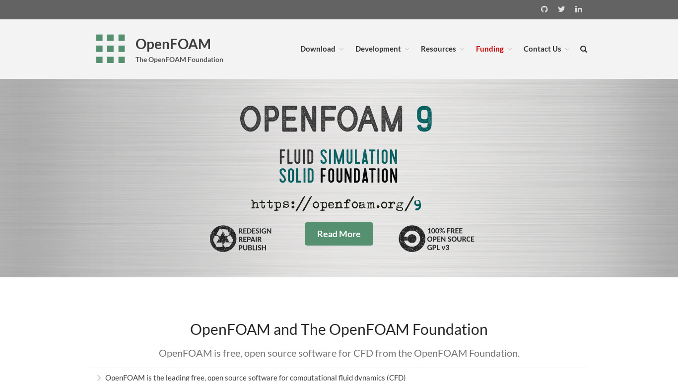 OpenFOAM Landing page