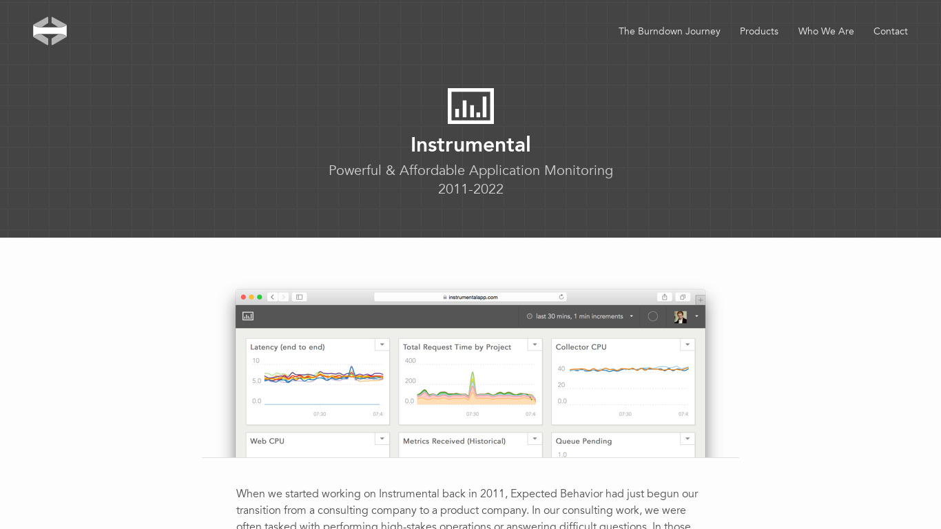 Instrumental Landing page