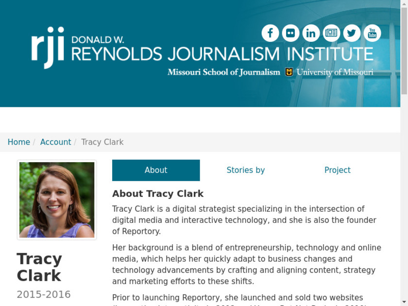 Reportory Landing Page