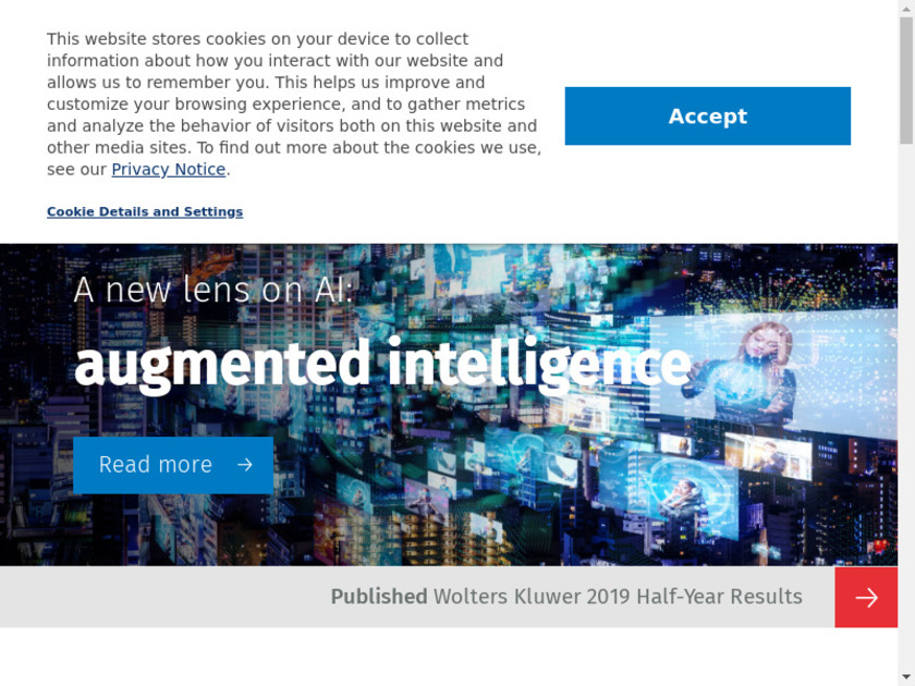 Wolters Kluwer Landing Page