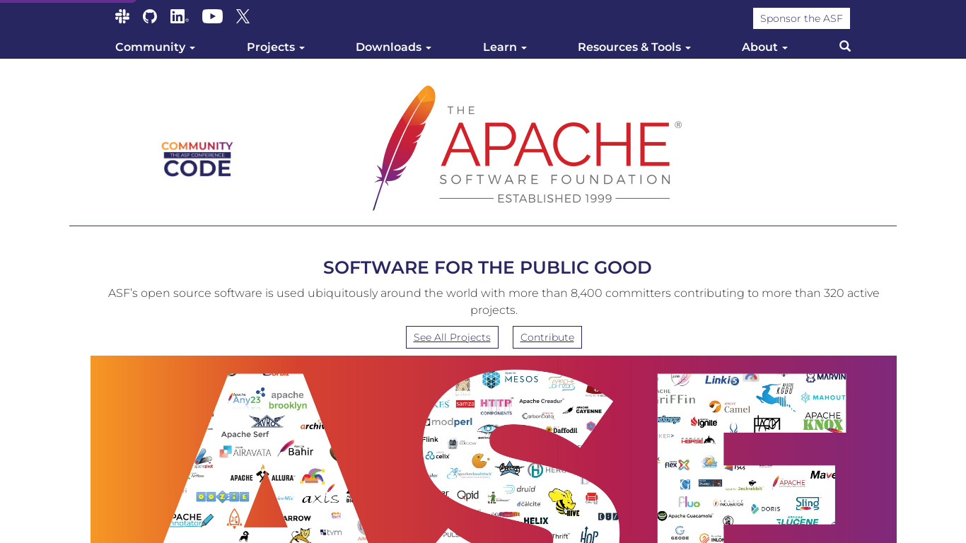 Apache Landing page