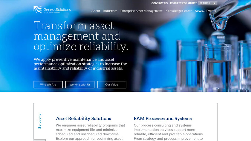 GenesisSolutions Landing Page