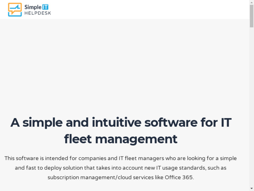 Simple It Helpdesk Landing Page