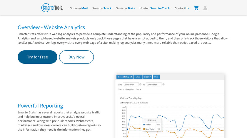 SmarterStats Landing Page