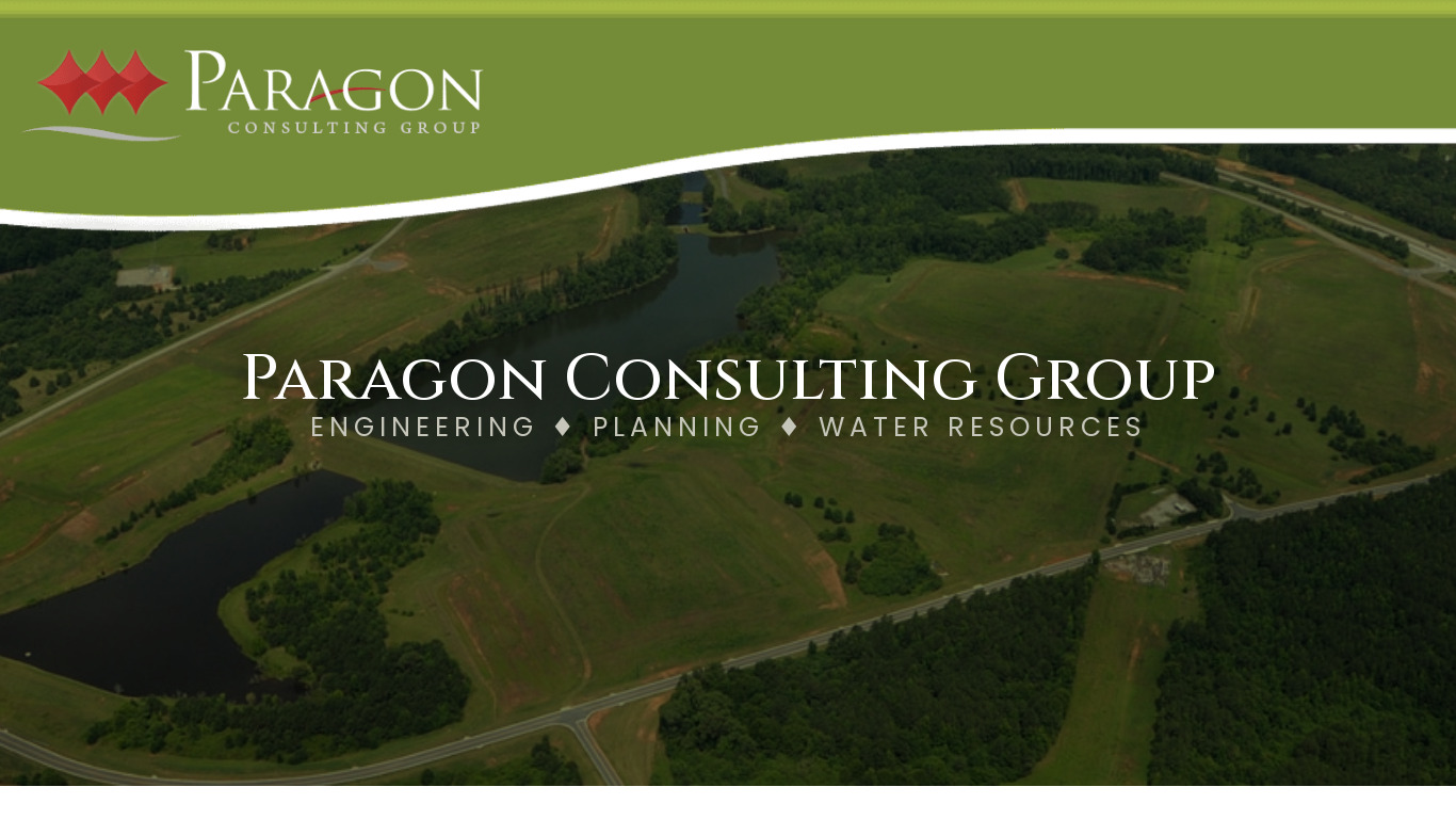Paragon Consulting Group Landing page