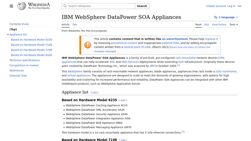 WebSphere DataPower Landing Page