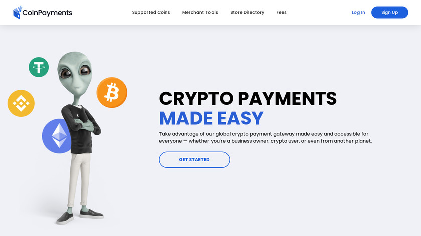 CoinPayments Landing Page