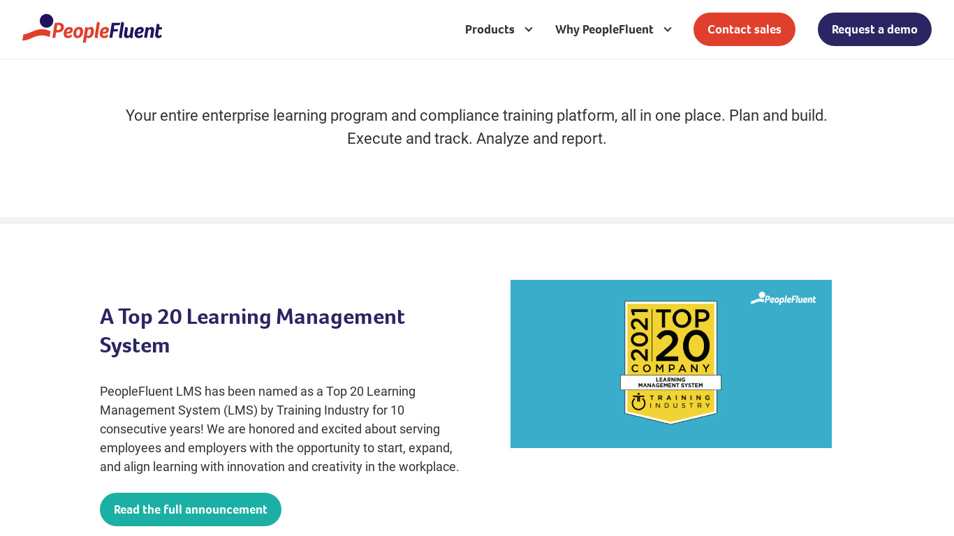 NetDimensions Learning Landing page
