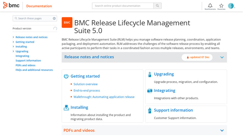 Release Lifecycle Management Landing Page