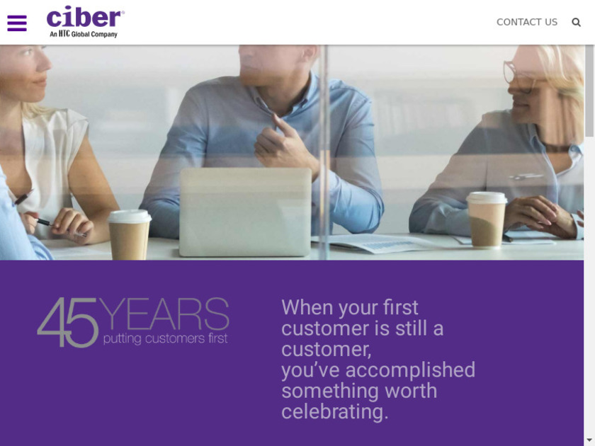 Ciber Consulting Landing Page