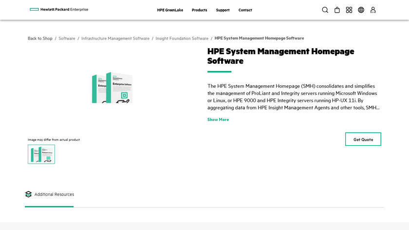 HP System Management Landing Page