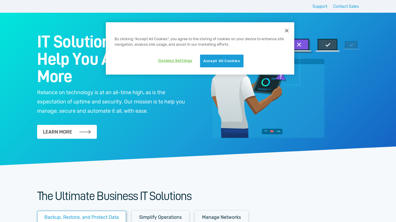 Datto Landing page