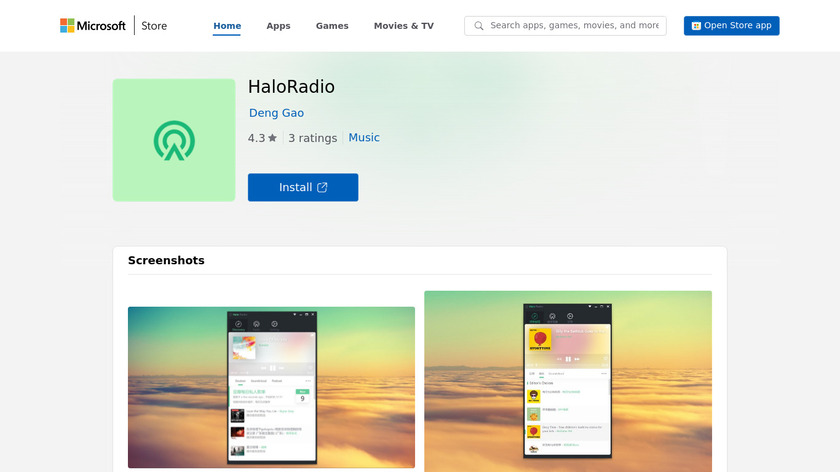 HaloRadio Landing Page