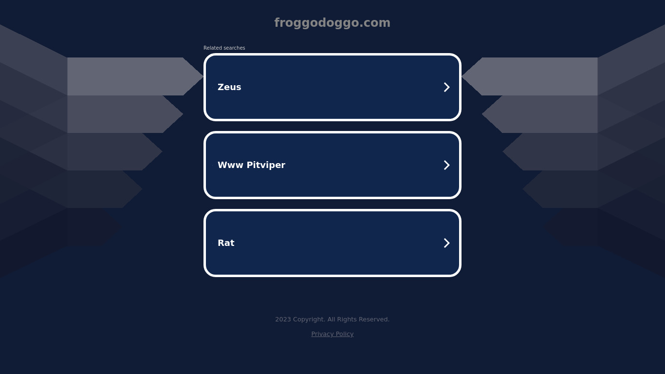 Froggodoggo Landing page