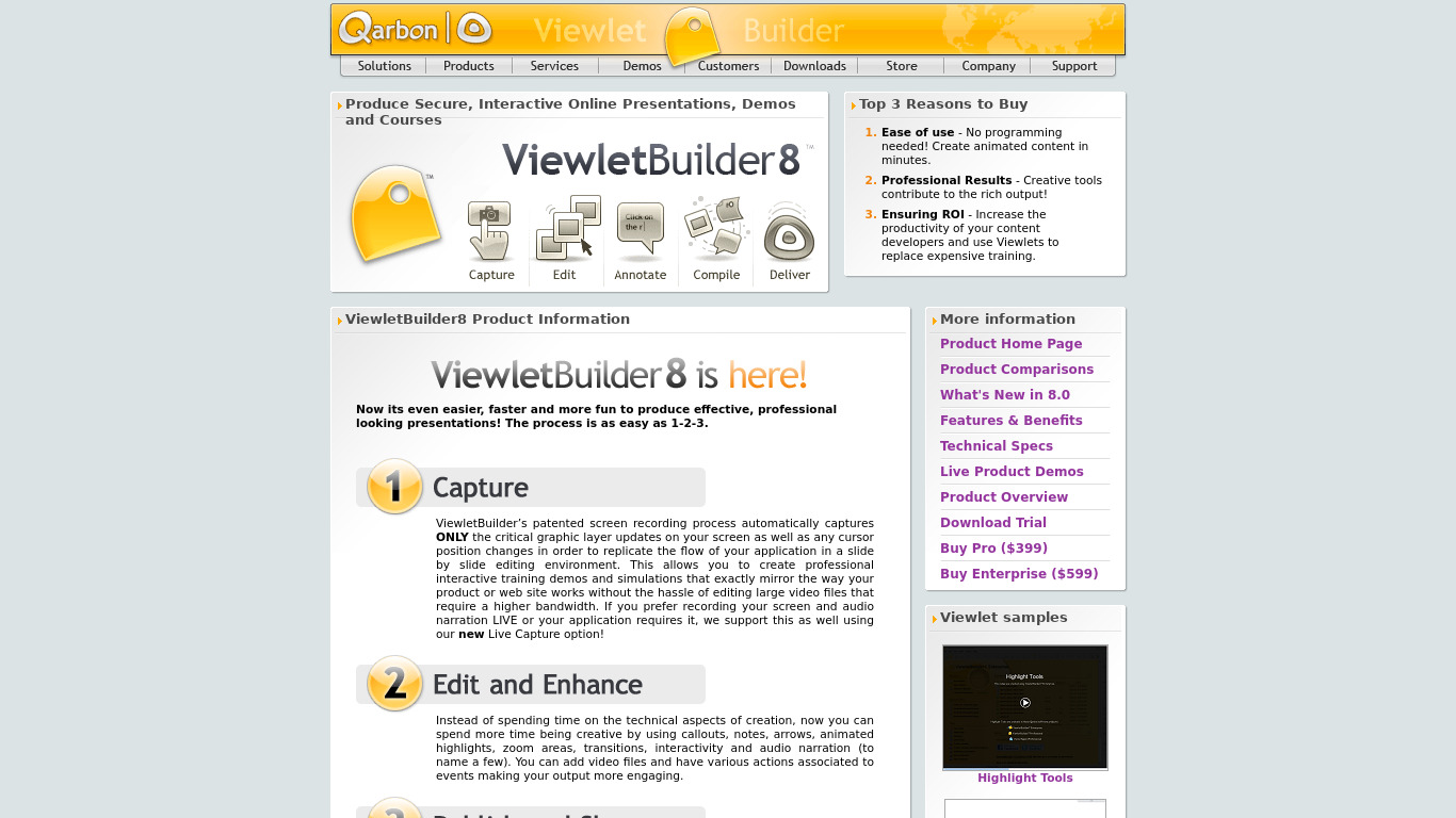 ViewletBuilder Landing page