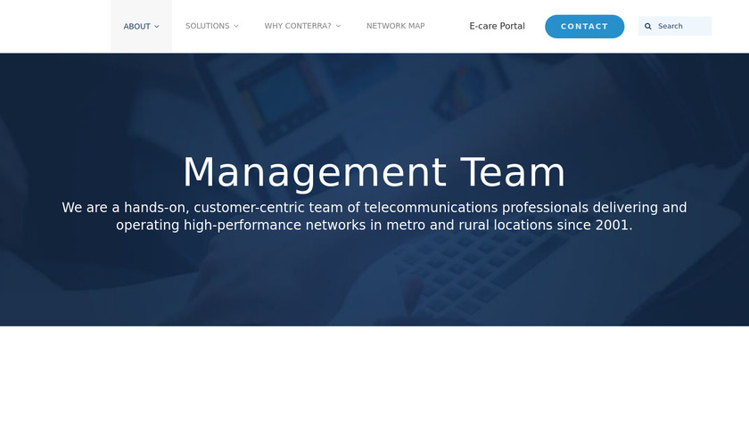 Conterra Contract Management Landing Page