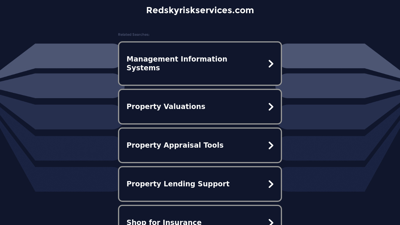 Red Sky Landing page