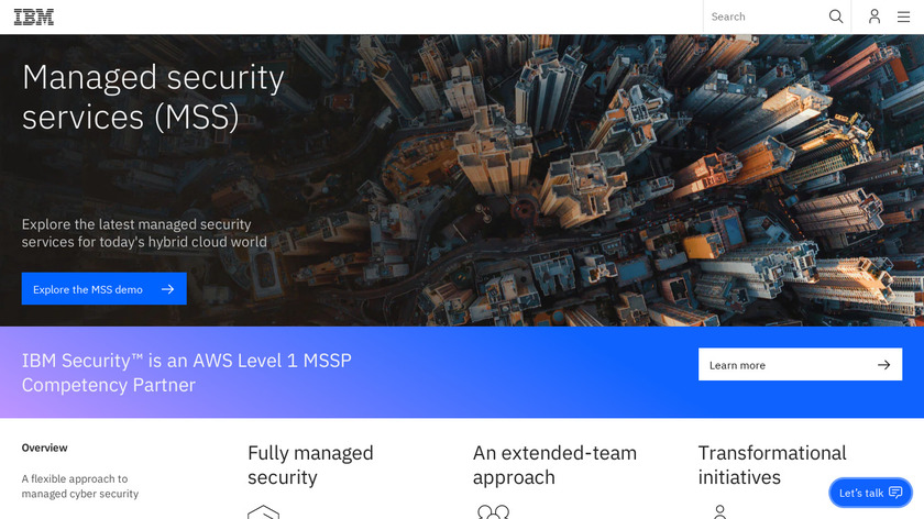 IBM Managed Security Services Landing Page