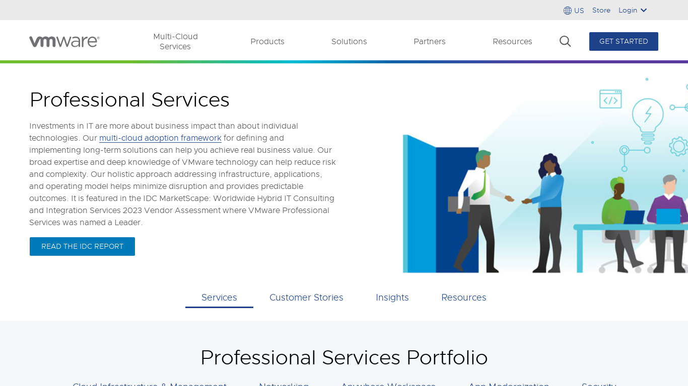 VMware Professional Services Landing page
