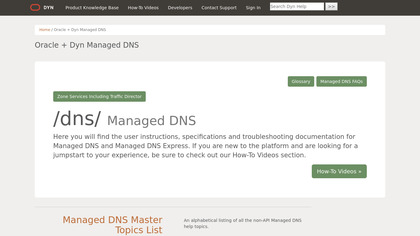 Oracle Dyn Managed DNS image