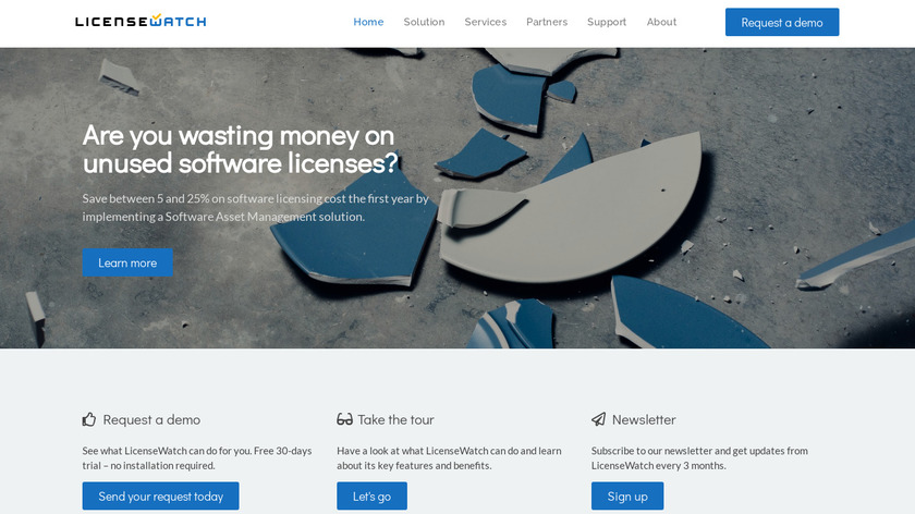 LicenseWatch Landing Page