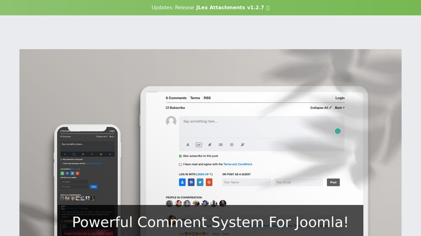 JLex Comment Landing Page