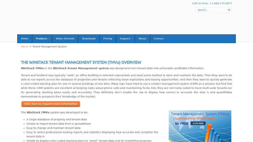 Tenant Management System Landing Page