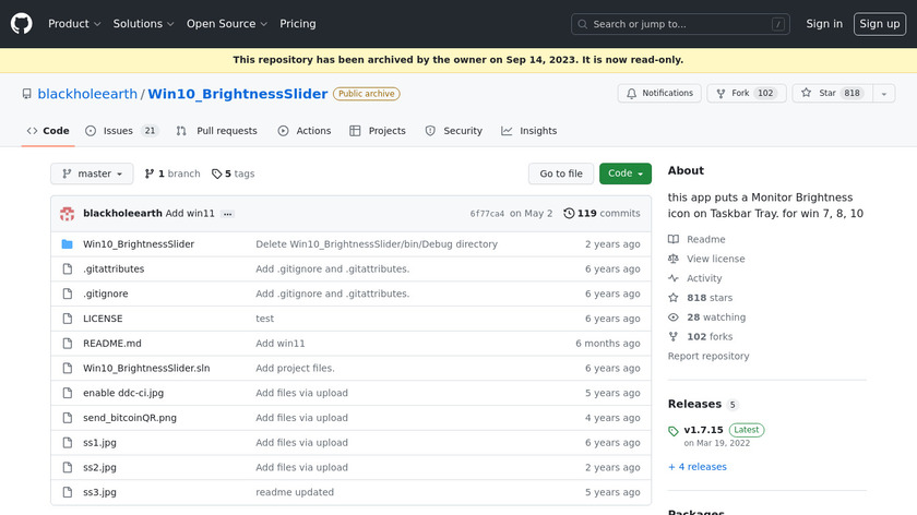 Win10_BrightnessSlider Landing Page