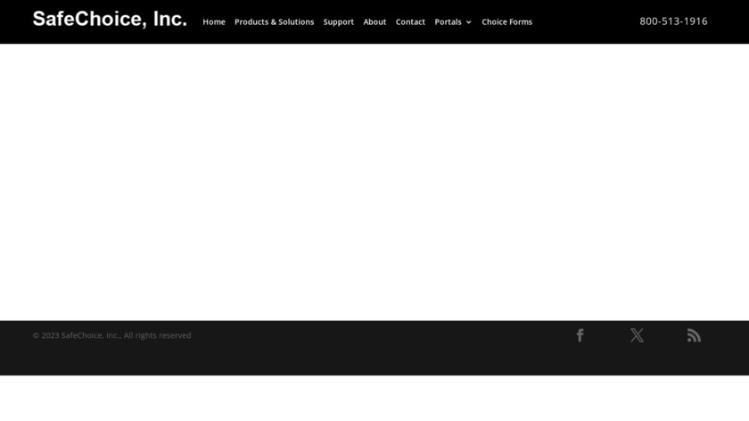 SafeChoice Landing Page
