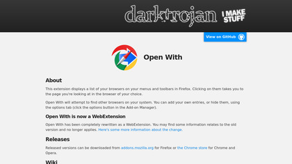 Open With image