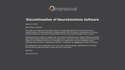 NeuroSolutions screenshot