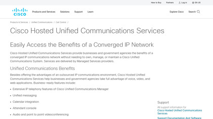 Cisco Hosted Unified Communications Services image