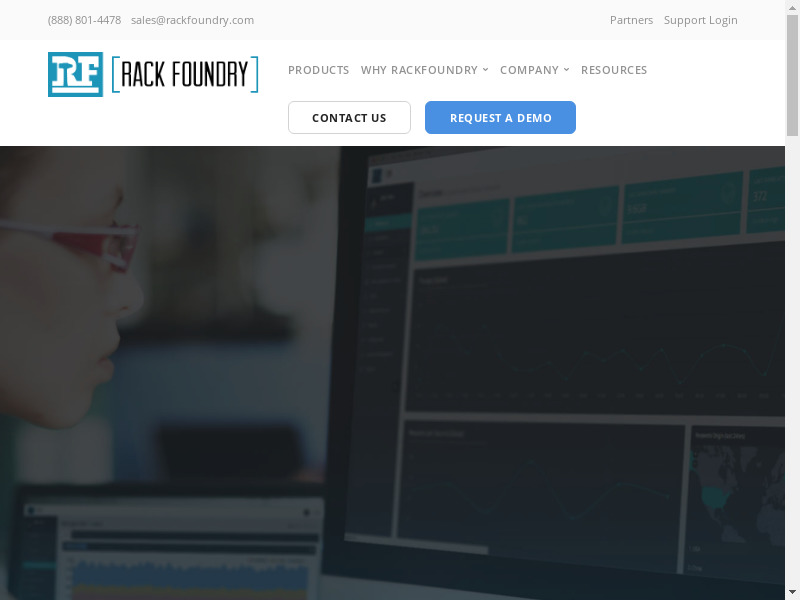 RackFoundry Total Security Management Landing page