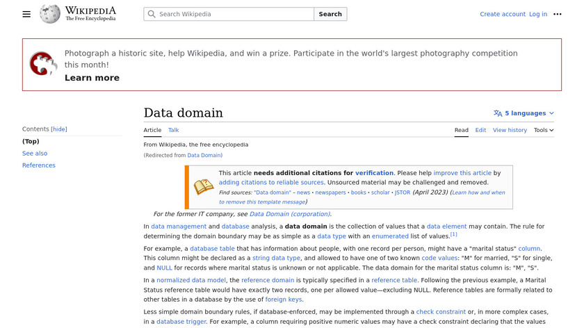 Data Domain Landing Page