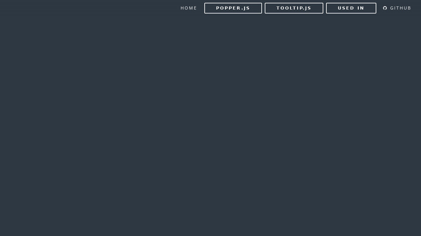fezvrasta.github.io Popper.js Landing Page