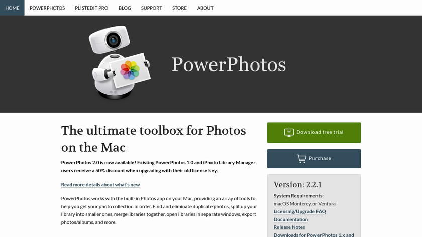 Powerphotos Landing Page
