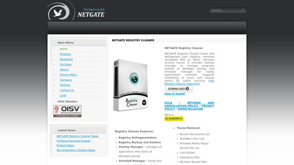 NETGATE Registry Cleaner image