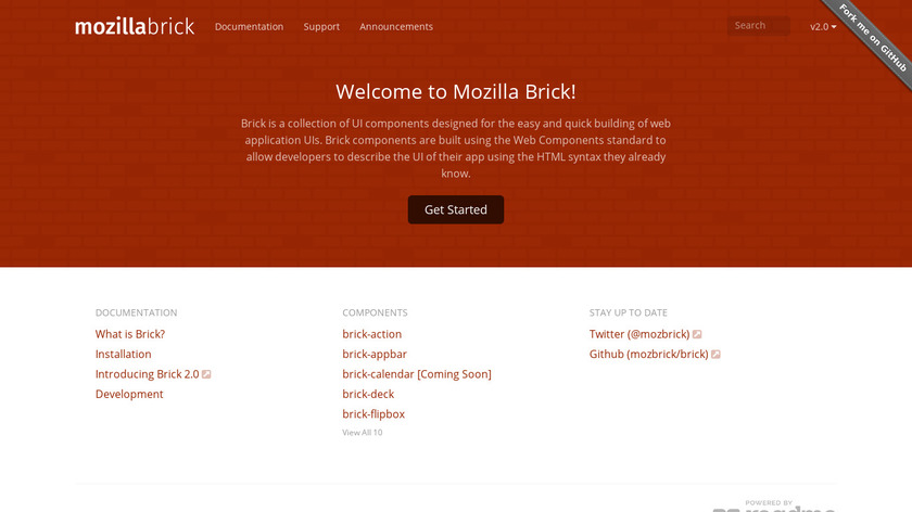 Mozilla Brick Landing Page