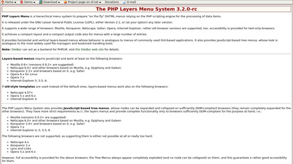 PHP Layers Menu image