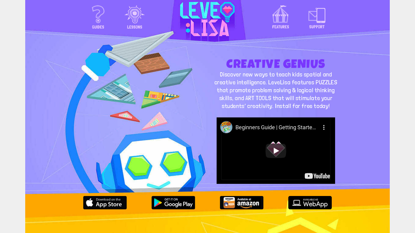 LeveLisa Landing page