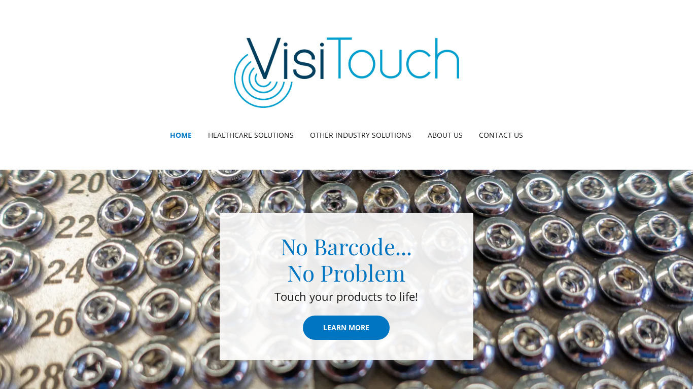 VisiTouch Landing page