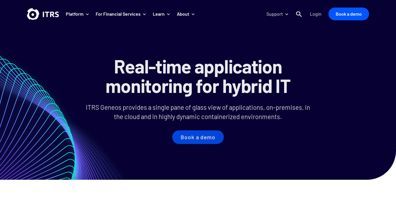 ITRS Geneos Landing page