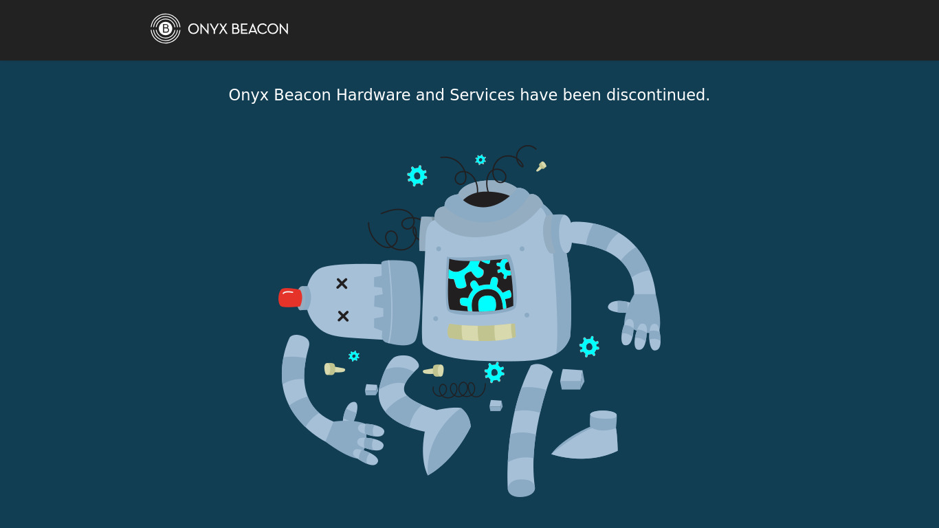 Onyx Beacon Landing page