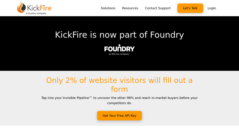 KickFire Prospector Landing Page