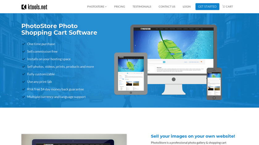 Photostore Landing Page