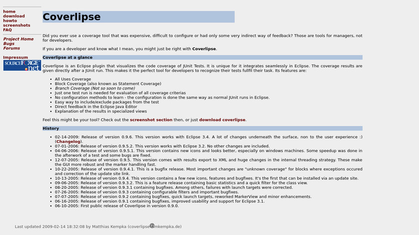 Coverlipse Landing Page