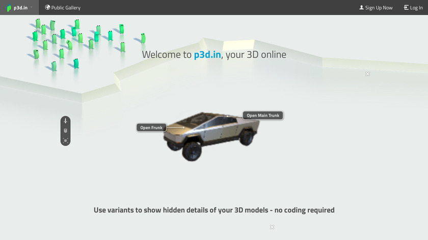 p3d.in Landing Page
