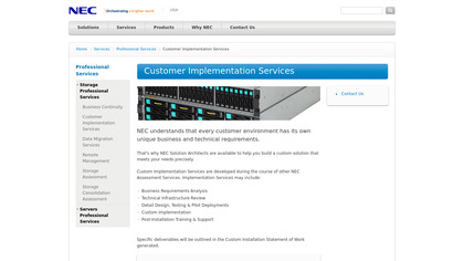 NEC Implementation Services image
